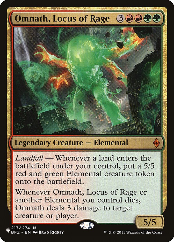 Omnath, Locus of Rage [The List] | GrognardGamesBatavia