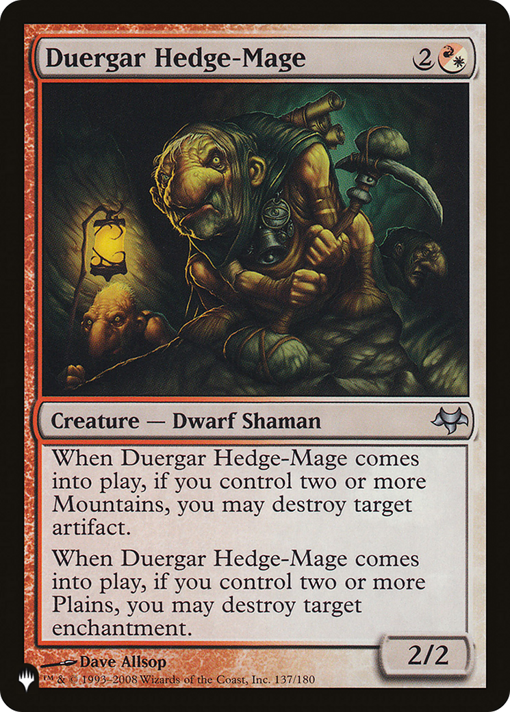 Duergar Hedge-Mage [The List Reprints] | GrognardGamesBatavia