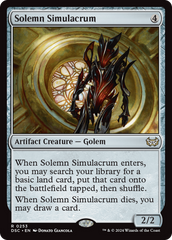 Solemn Simulacrum [Duskmourn: House of Horror Commander] | GrognardGamesBatavia