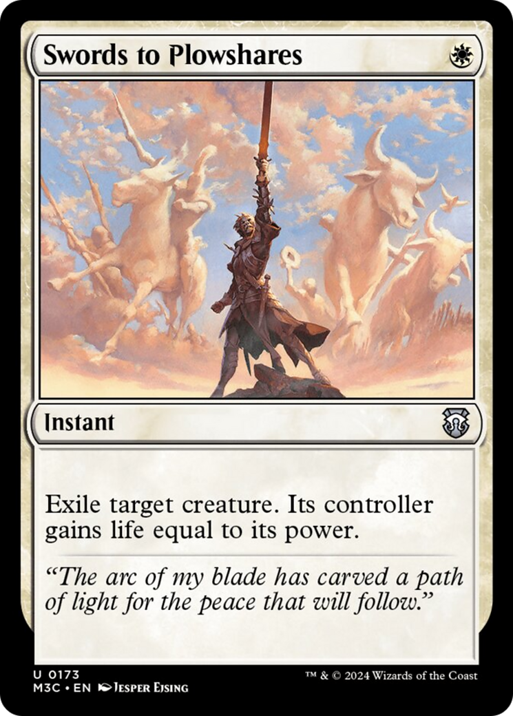 Swords to Plowshares (Ripple Foil) [Modern Horizons 3 Commander] | GrognardGamesBatavia