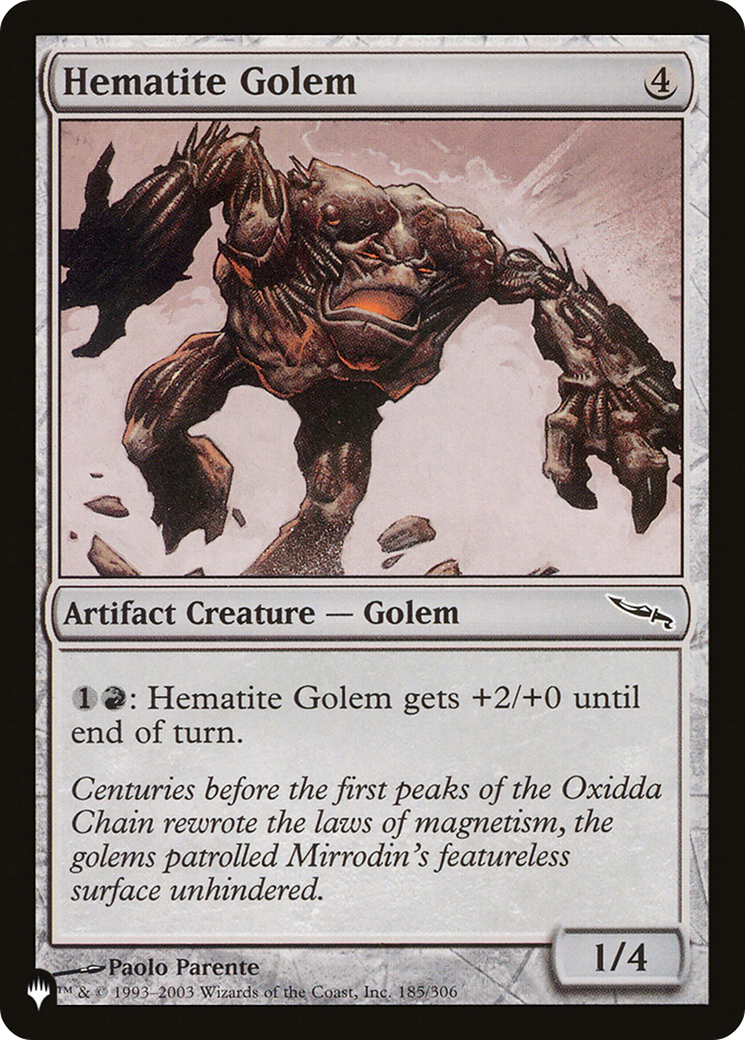 Hematite Golem [The List Reprints] | GrognardGamesBatavia