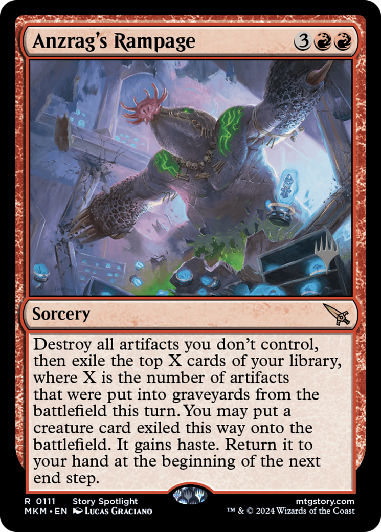 Anzrag's Rampage (Promo Pack) [Murders at Karlov Manor Promos] | GrognardGamesBatavia