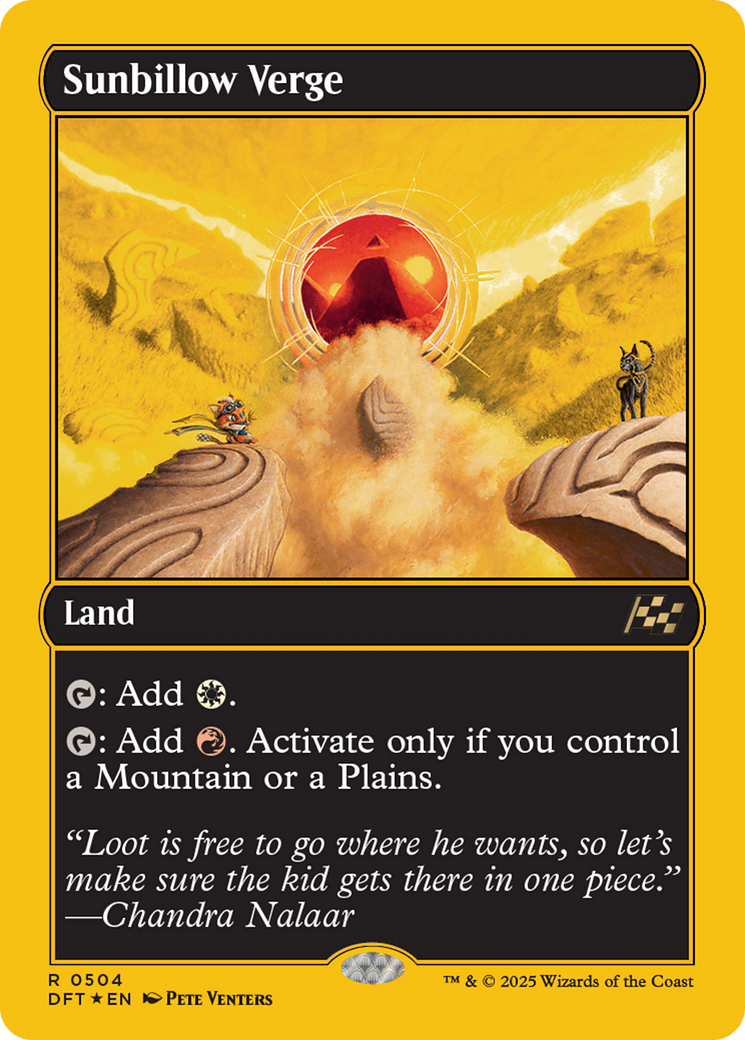 Sunbillow Verge (First-Place Foil) [Aetherdrift] | GrognardGamesBatavia