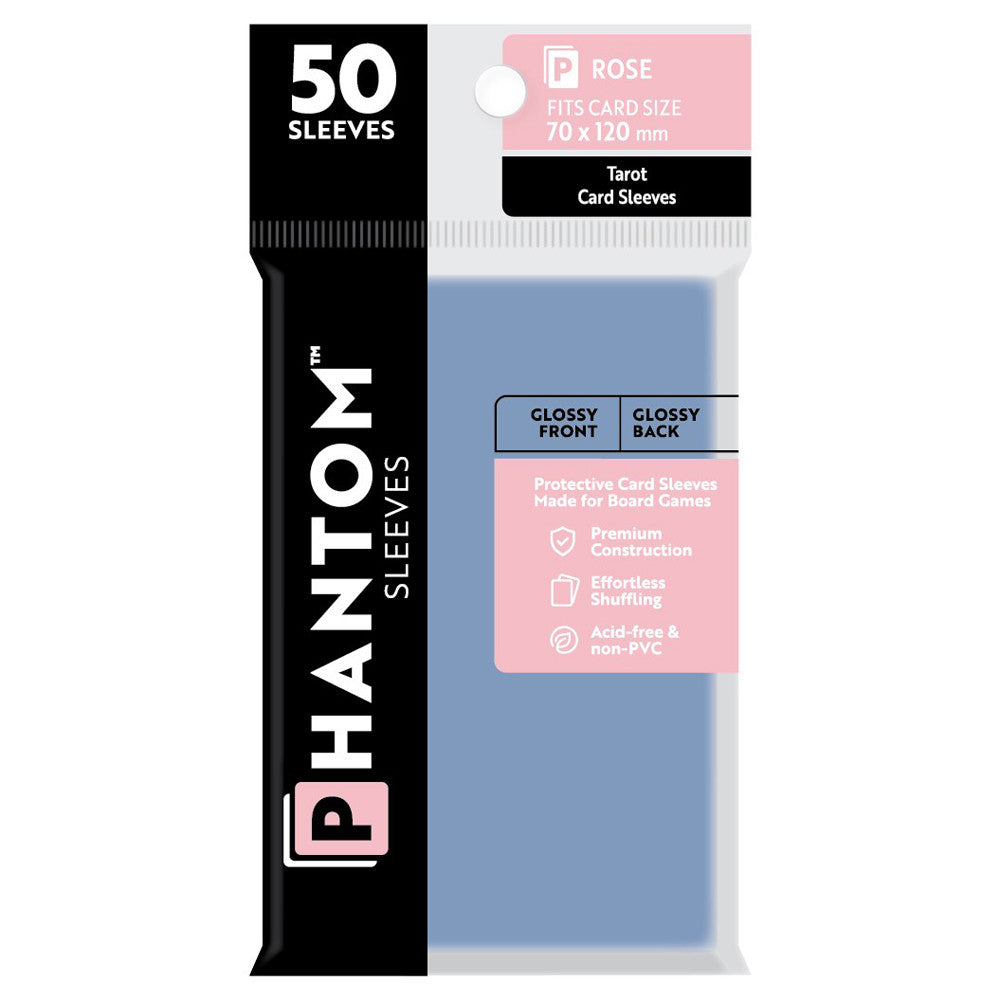 Phantom Sleeves - Size Color Code Rose (Glossy Front/Glossy Back) | GrognardGamesBatavia