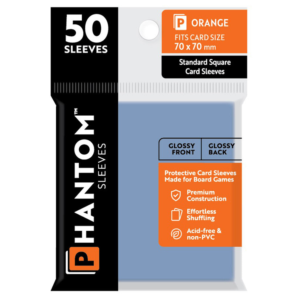 Phantom Sleeves - Size Color Code Orange ( Glossy Front/Glossy Back) | GrognardGamesBatavia