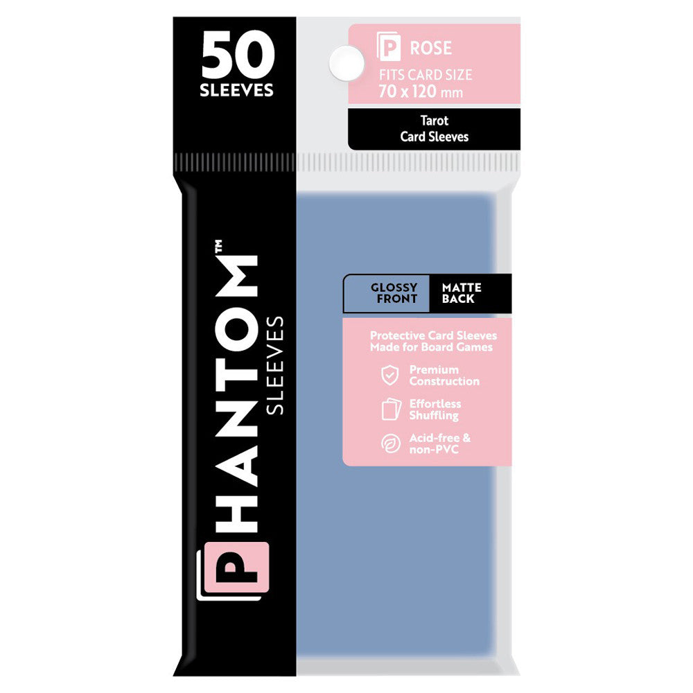 Phantom Sleeves - Size Color Code Rose ( Glossy Front/Matte Back) | GrognardGamesBatavia