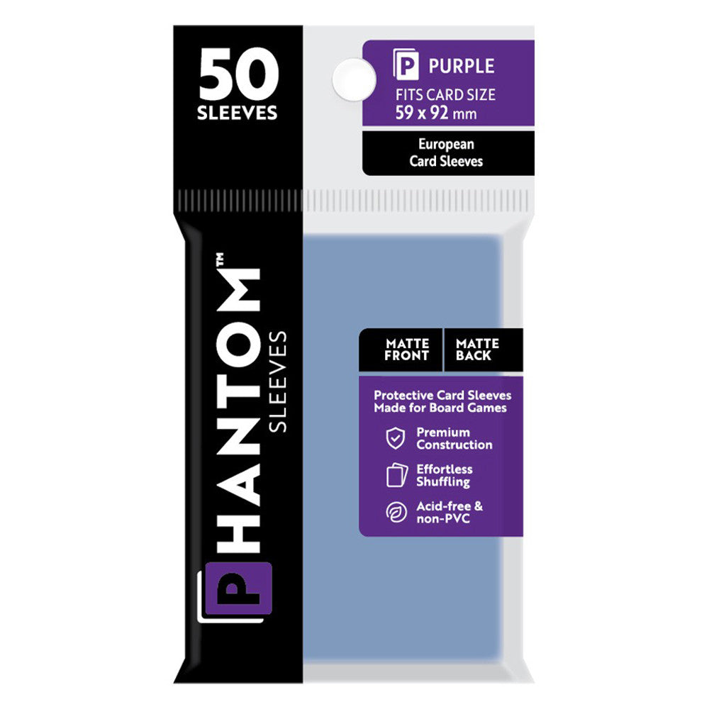 Phantom Sleeves - Size Color Code Purple (Matte Front/Matte Back) | GrognardGamesBatavia