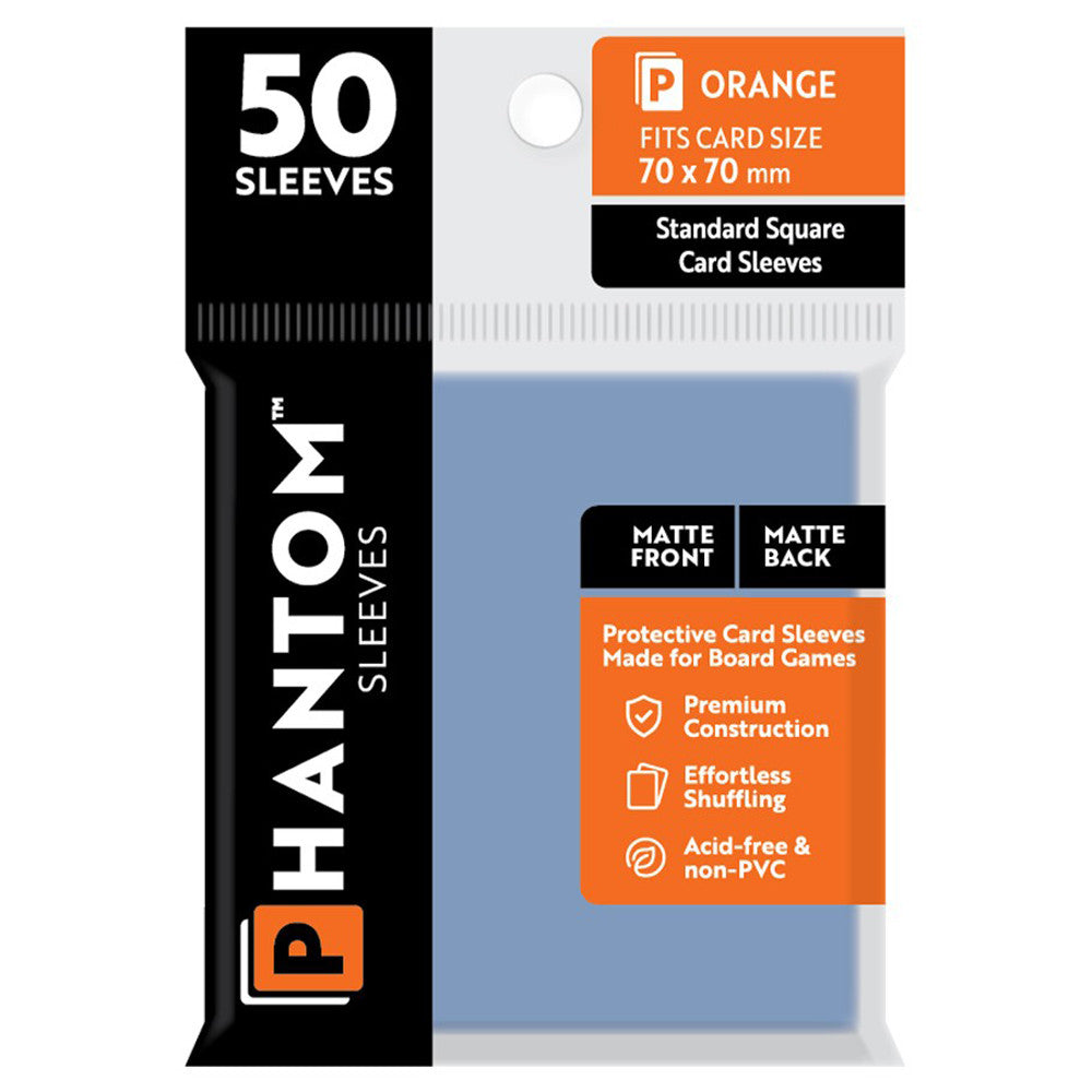 Phantom Sleeves - Size Color Code Orange ( Matte Front/Matte Back) | GrognardGamesBatavia
