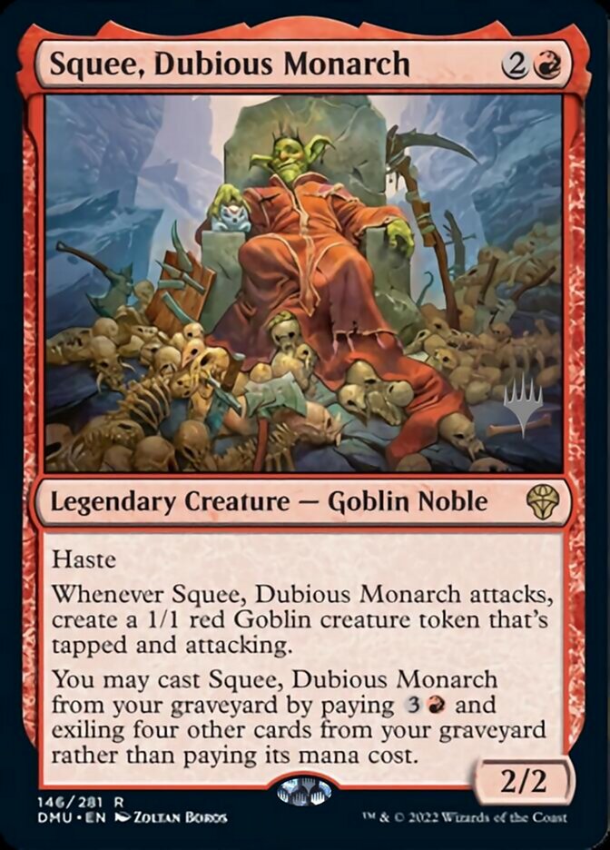 Squee, Dubious Monarch (Promo Pack) [Dominaria United Promos] | GrognardGamesBatavia