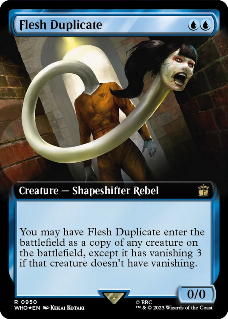 Flesh Duplicate (Extended Art) (Surge Foil) [Doctor Who] | GrognardGamesBatavia