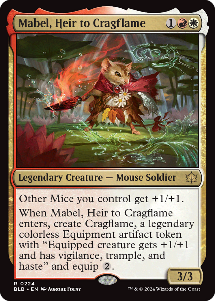 Mabel, Heir to Cragflame [Bloomburrow] | GrognardGamesBatavia