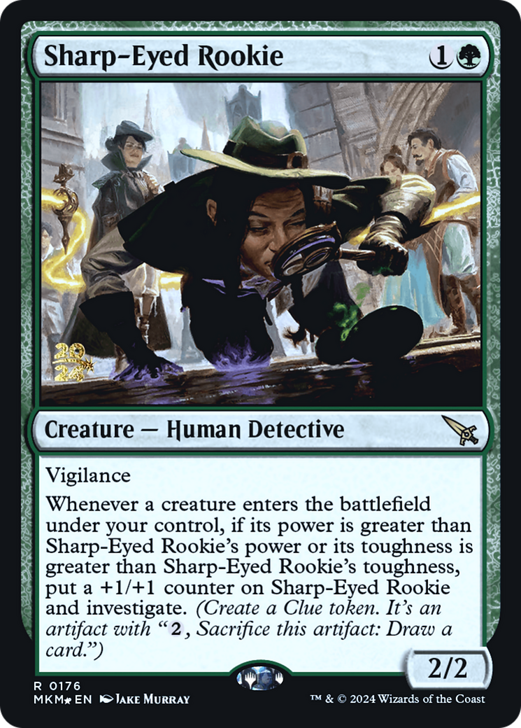 Sharp-Eyed Rookie [Murders at Karlov Manor Prerelease Promos] | GrognardGamesBatavia