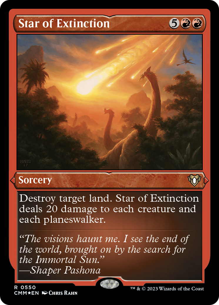Star of Extinction (Foil Etched) [Commander Masters] | GrognardGamesBatavia