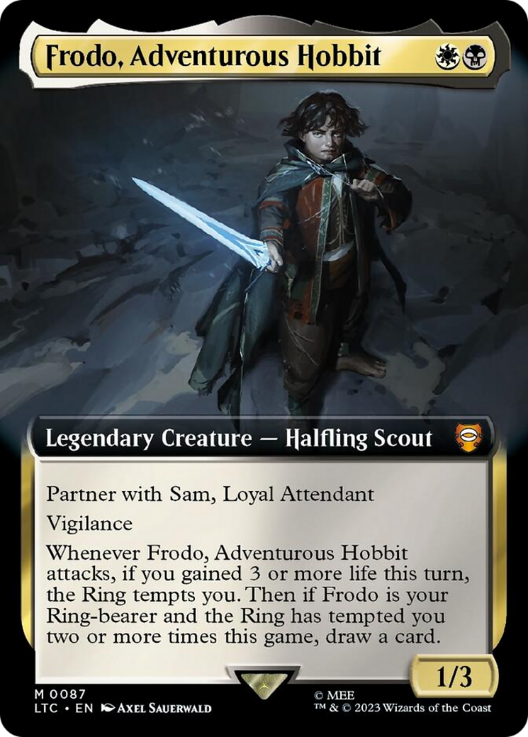 Frodo, Adventurous Hobbit (Extended Art) [The Lord of the Rings: Tales of Middle-Earth Commander] | GrognardGamesBatavia