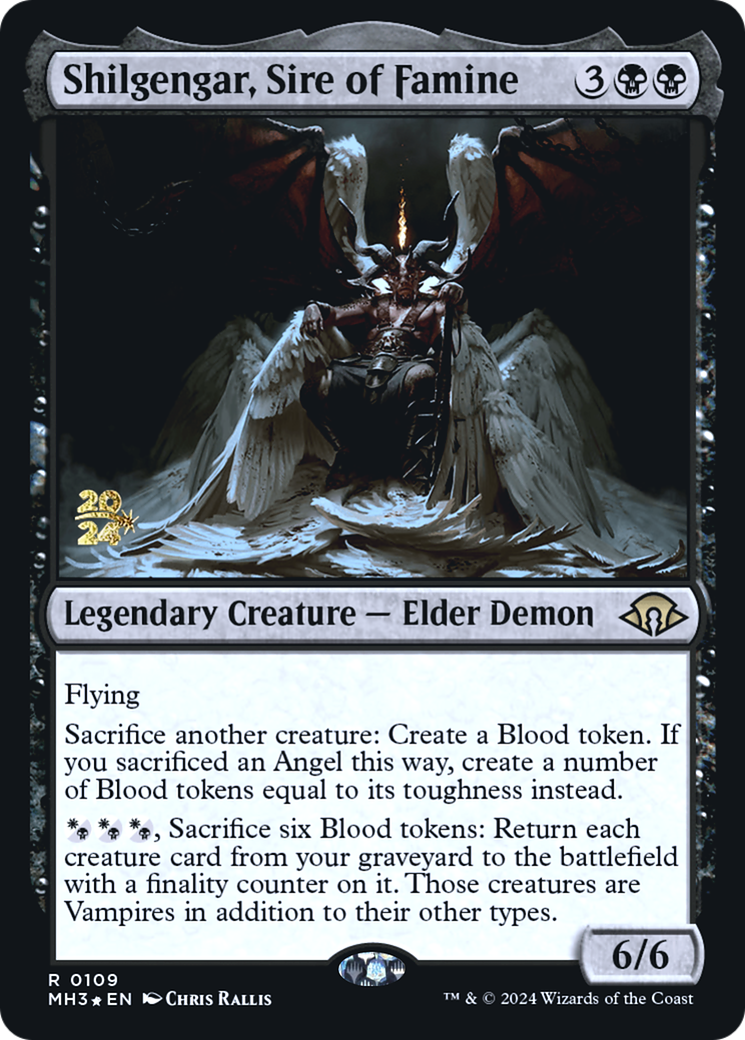 Shilgengar, Sire of Famine [Modern Horizons 3 Prerelease Promos] | GrognardGamesBatavia