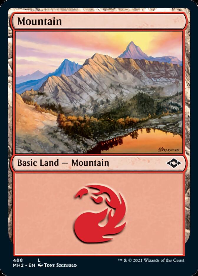 Mountain (488) (Foil Etched) [Modern Horizons 2] | GrognardGamesBatavia