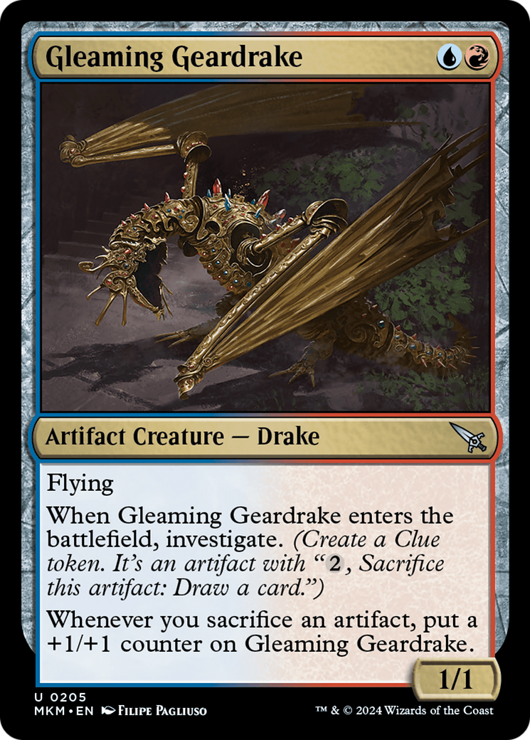 Gleaming Geardrake [Murders at Karlov Manor] | GrognardGamesBatavia