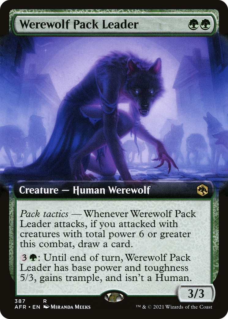 Werewolf Pack Leader (Extended Art) [Dungeons & Dragons: Adventures in the Forgotten Realms] | GrognardGamesBatavia