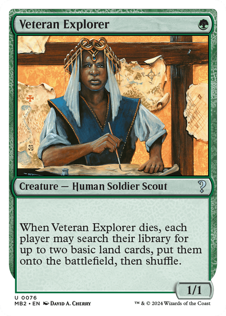 Veteran Explorer (White Border) [Mystery Booster 2] | GrognardGamesBatavia