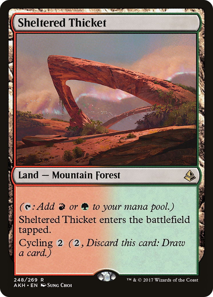 Sheltered Thicket [Amonkhet] | GrognardGamesBatavia