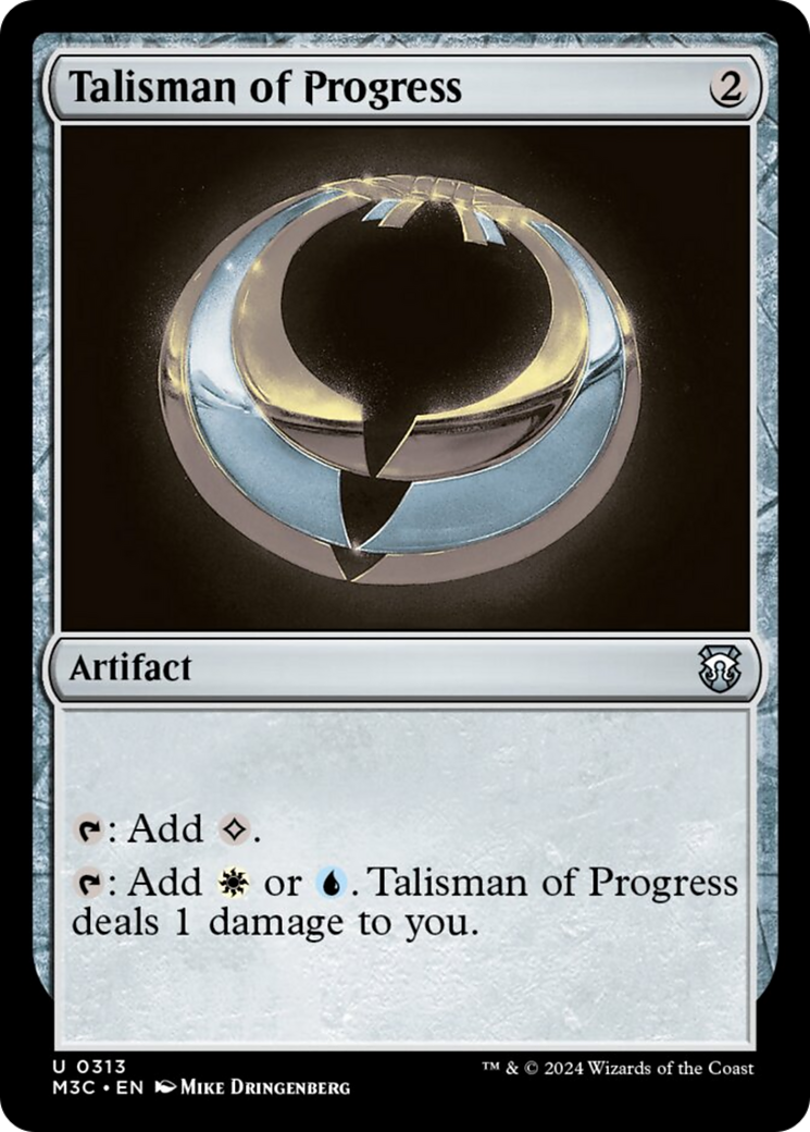 Talisman of Progress (Ripple Foil) [Modern Horizons 3 Commander] | GrognardGamesBatavia