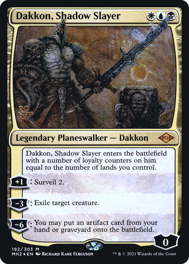 Dakkon, Shadow Slayer [Modern Horizons 2 Prerelease Promos] | GrognardGamesBatavia