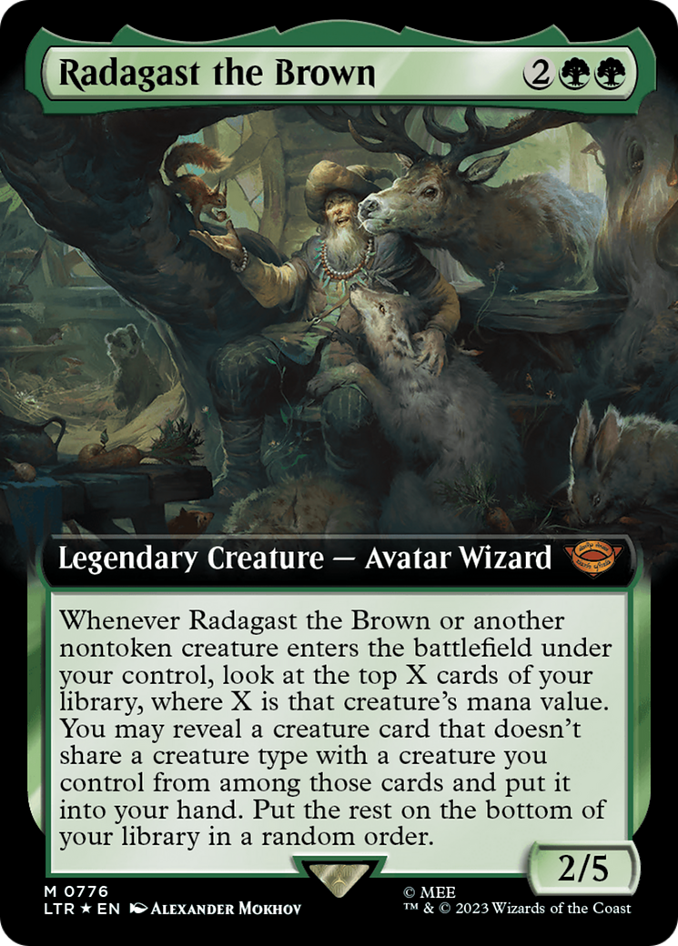 Radagast the Brown (Extended Art) (Surge Foil) [The Lord of the Rings: Tales of Middle-Earth] | GrognardGamesBatavia