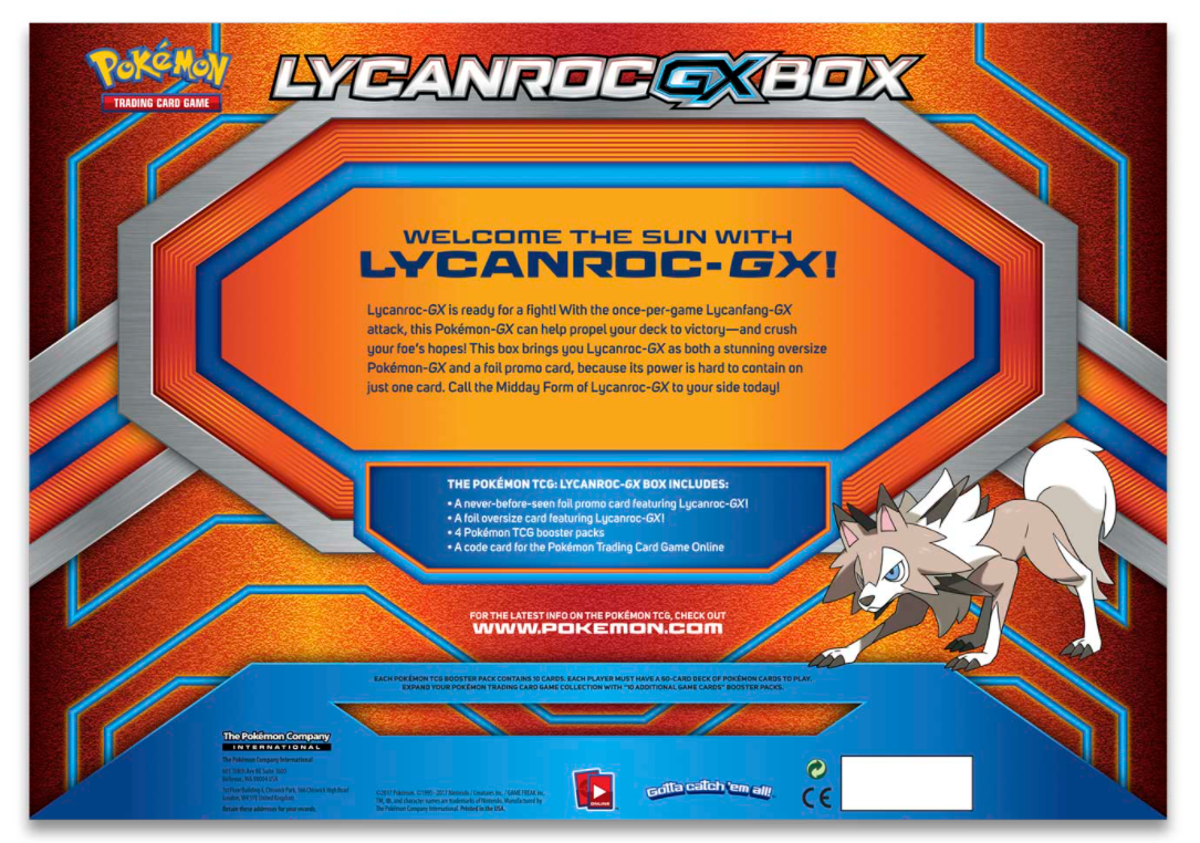 Lycanroc GX Box | GrognardGamesBatavia