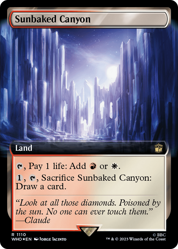 Sunbaked Canyon (Extended Art) (Surge Foil) [Doctor Who] | GrognardGamesBatavia