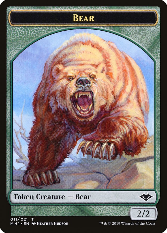 Elemental (008) // Bear (011) Double-Sided Token [Modern Horizons Tokens] | GrognardGamesBatavia