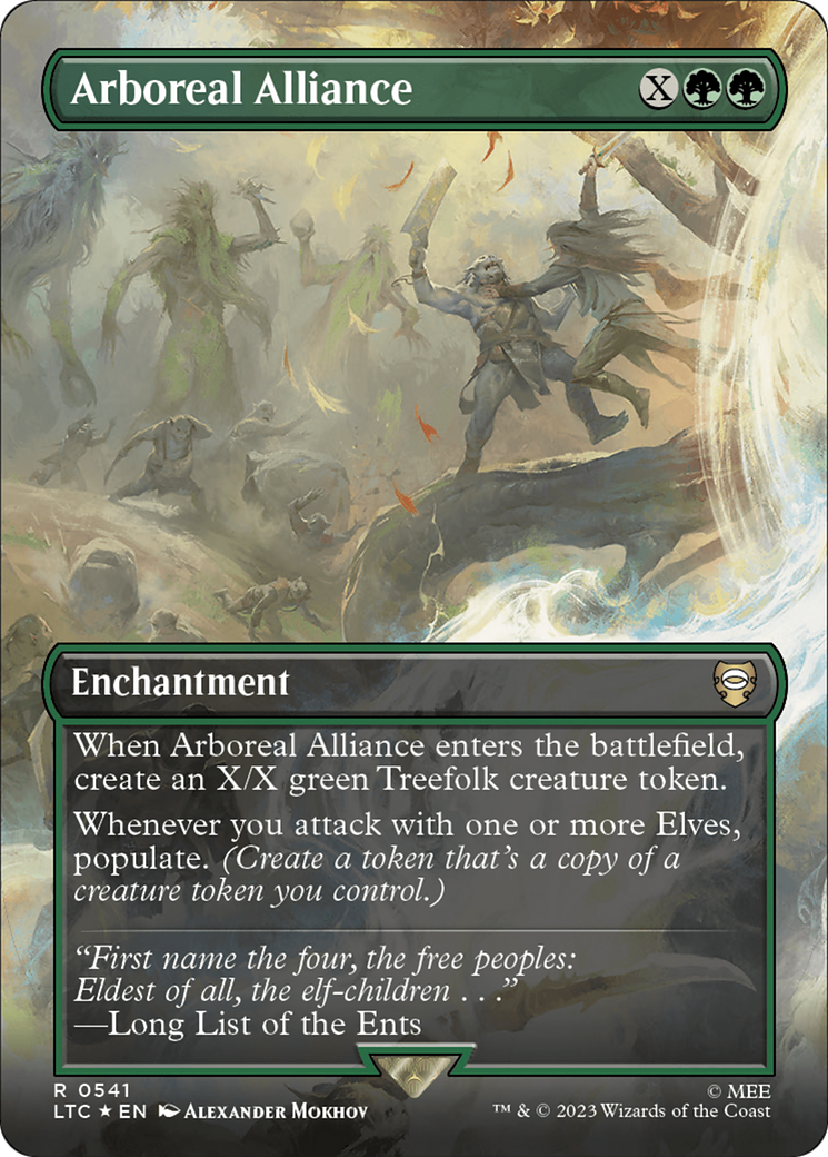 Arboreal Alliance (Borderless) (Surge Foil) [The Lord of the Rings: Tales of Middle-Earth Commander] | GrognardGamesBatavia