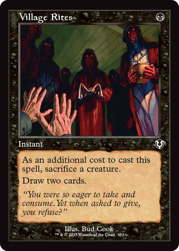 Village Rites (Retro Frame) [Innistrad Remastered] | GrognardGamesBatavia