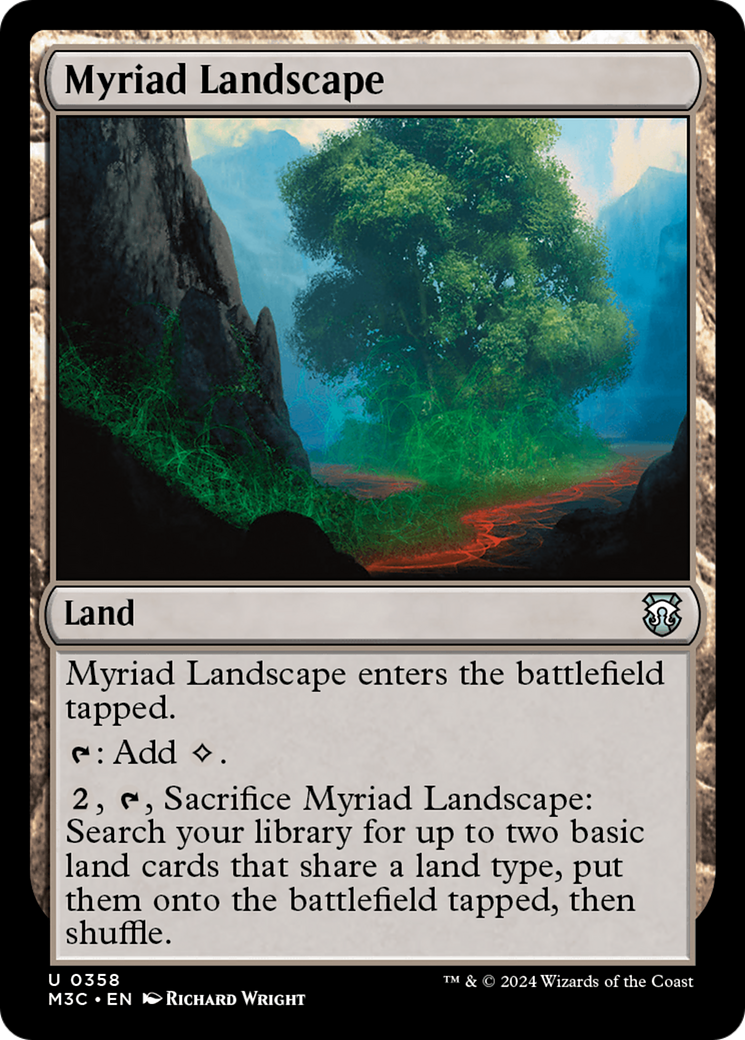 Myriad Landscape (Ripple Foil) [Modern Horizons 3 Commander] | GrognardGamesBatavia