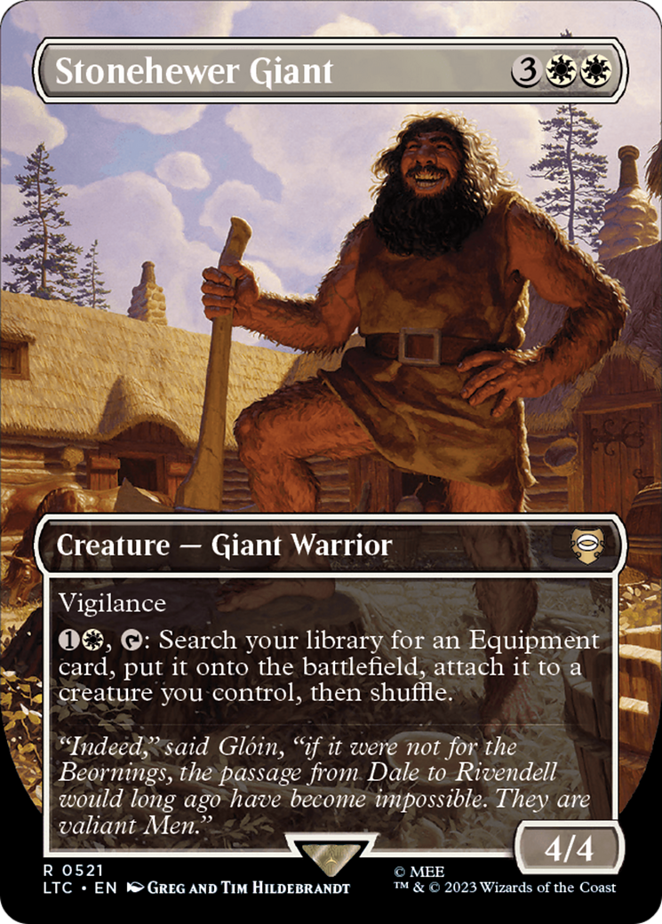 Stonehewer Giant (Borderless) [The Lord of the Rings: Tales of Middle-Earth Commander] | GrognardGamesBatavia