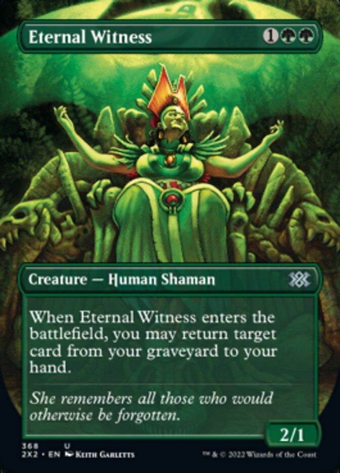 Eternal Witness (Borderless Alternate Art) [Double Masters 2022] | GrognardGamesBatavia