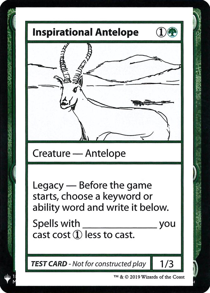 Inspirational Antelope [Mystery Booster Playtest Cards] | GrognardGamesBatavia