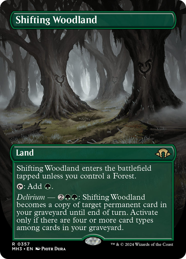 Shifting Woodland (Borderless) [Modern Horizons 3] | GrognardGamesBatavia