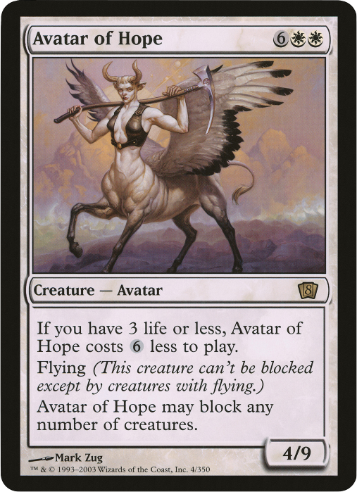 Avatar of Hope (Oversized) [Eighth Edition Box Topper] | GrognardGamesBatavia