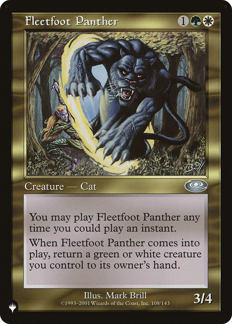 Fleetfoot Panther [The List] | GrognardGamesBatavia