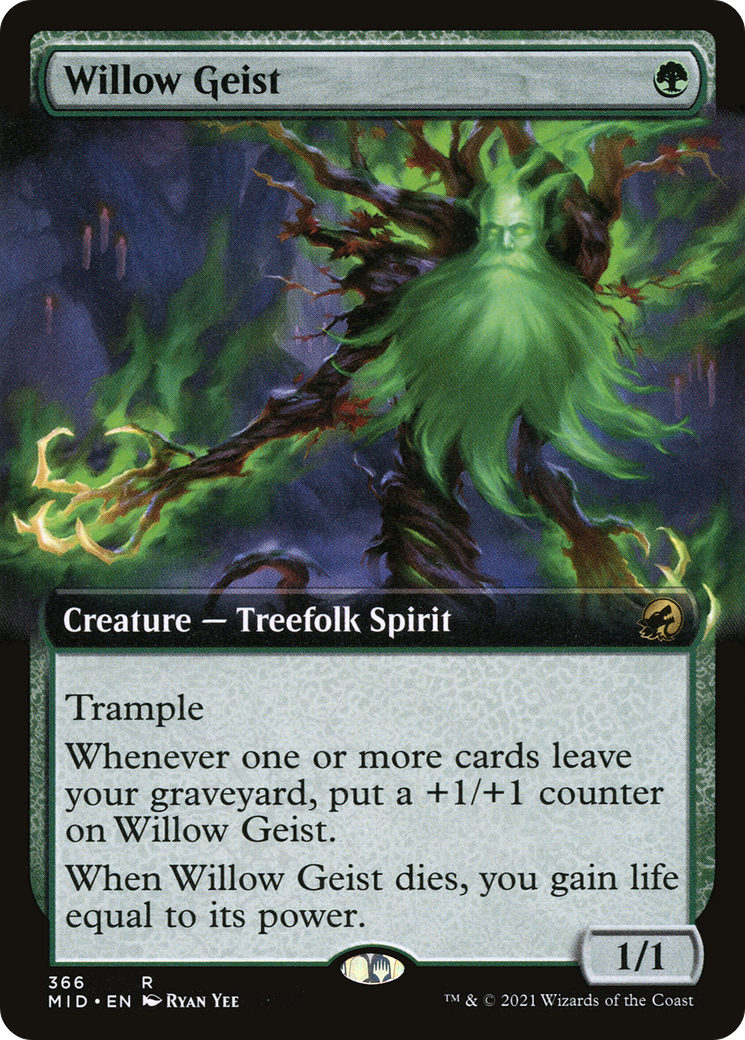 Willow Geist (Extended Art) [Innistrad: Midnight Hunt] | GrognardGamesBatavia