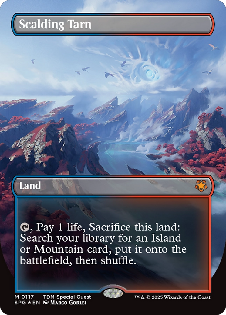 Scalding Tarn (Borderless) (Dragonscale Foil) [Tarkir: Dragonstorm Special Guests] | GrognardGamesBatavia
