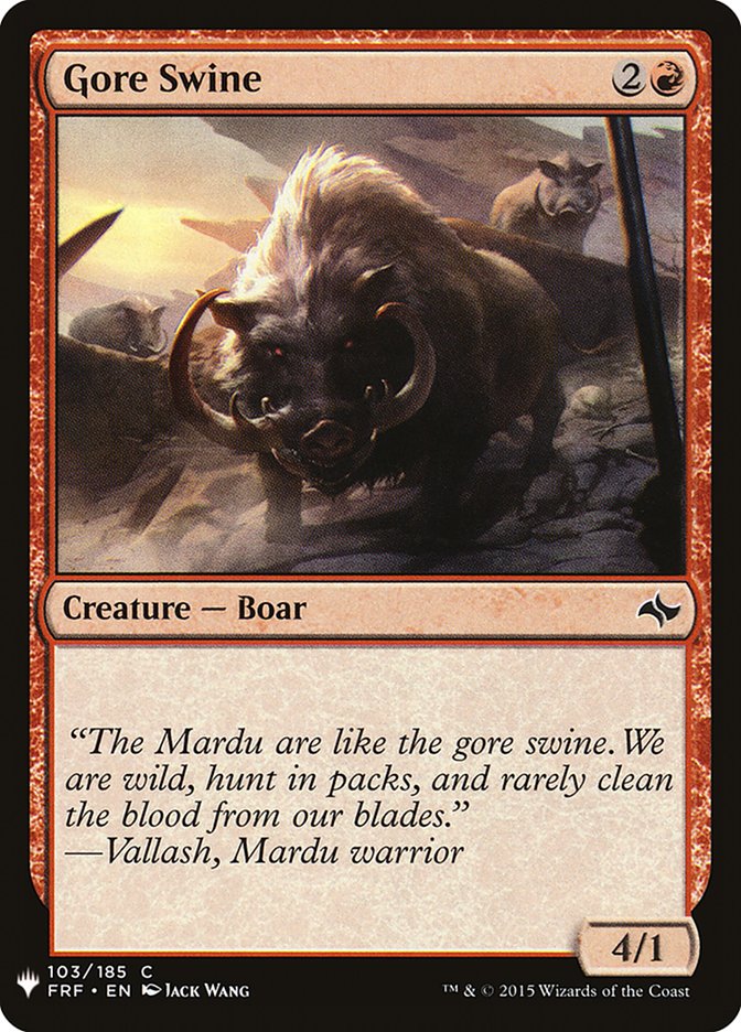 Gore Swine [Mystery Booster] | GrognardGamesBatavia