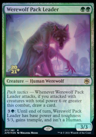 Werewolf Pack Leader [Dungeons & Dragons: Adventures in the Forgotten Realms Prerelease Promos] | GrognardGamesBatavia