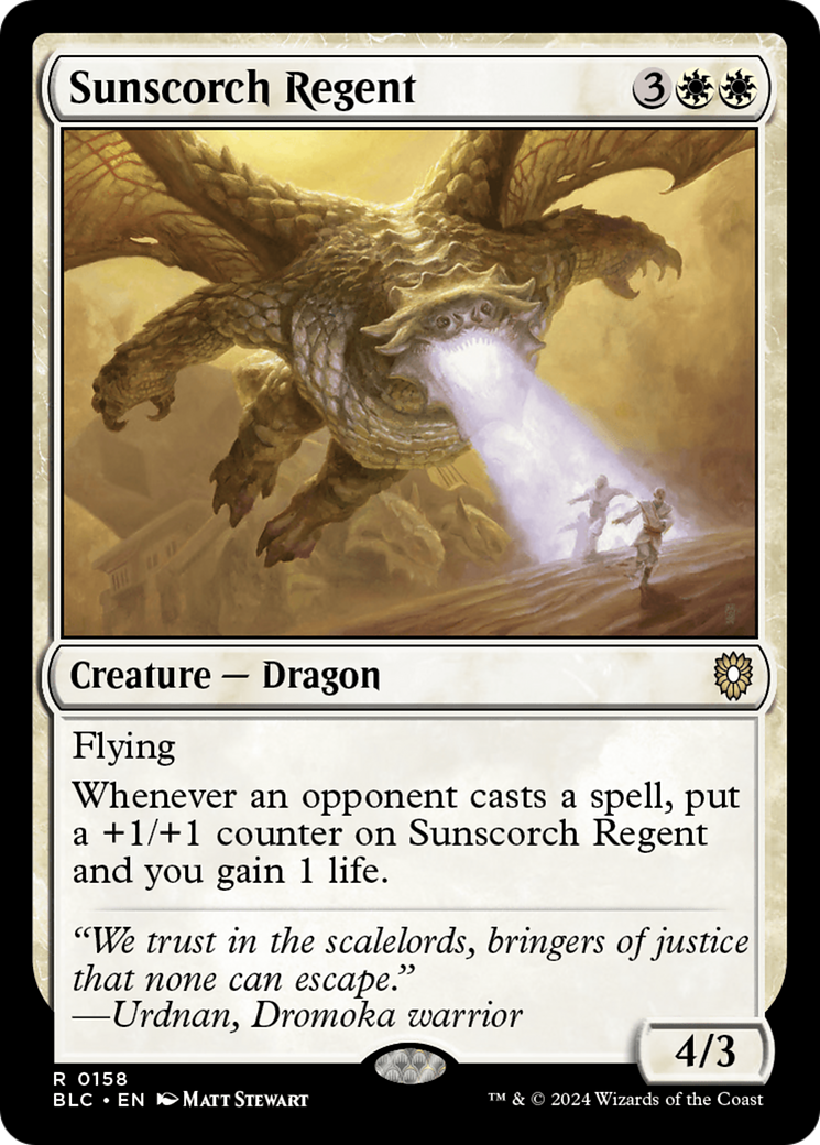 Sunscorch Regent [Bloomburrow Commander] | GrognardGamesBatavia