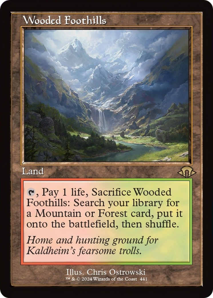 Wooded Foothills (Retro) [Modern Horizons 3] | GrognardGamesBatavia