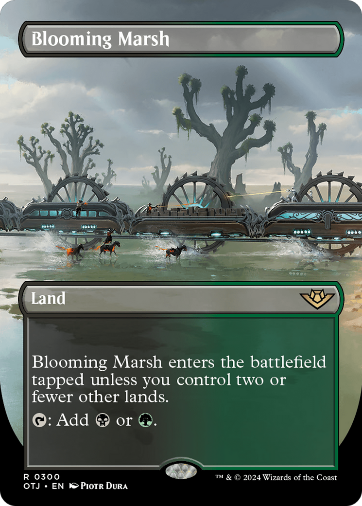Blooming Marsh (Borderless) [Outlaws of Thunder Junction] | GrognardGamesBatavia
