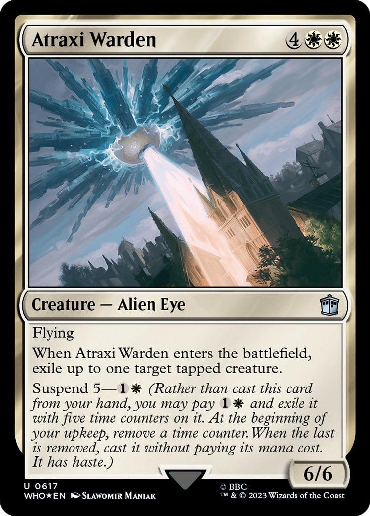 Atraxi Warden (Surge Foil) [Doctor Who] | GrognardGamesBatavia