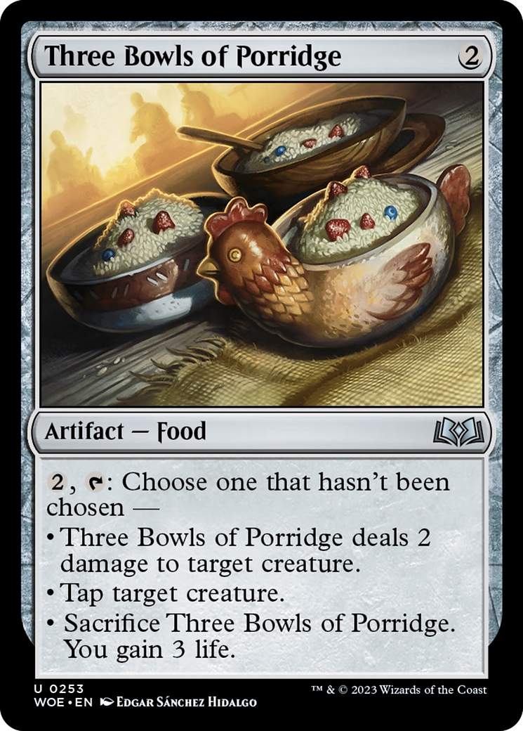 Three Bowls of Porridge [Wilds of Eldraine] | GrognardGamesBatavia