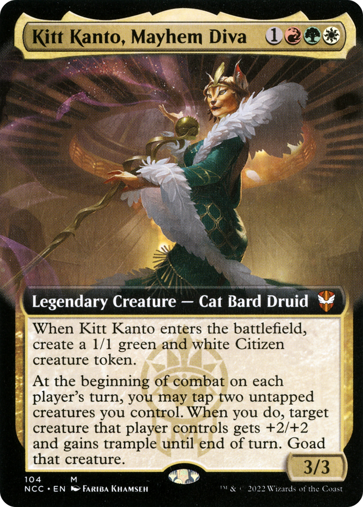 Kitt Kanto, Mayhem Diva (Extended Art) [Streets of New Capenna Commander] | GrognardGamesBatavia
