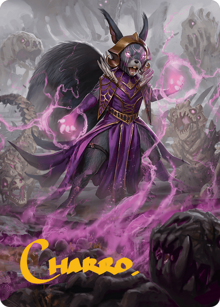 Liliana of the Dark Realms Art Card (Gold-Stamped Signature) [Bloomburrow Art Series] | GrognardGamesBatavia